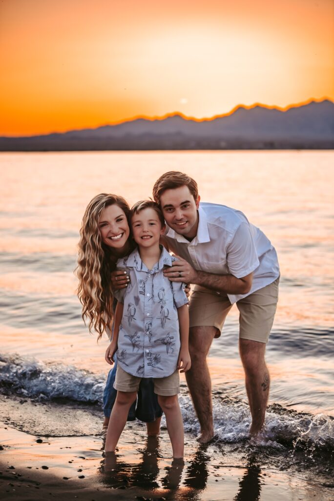 family photography at the lake havasu beach