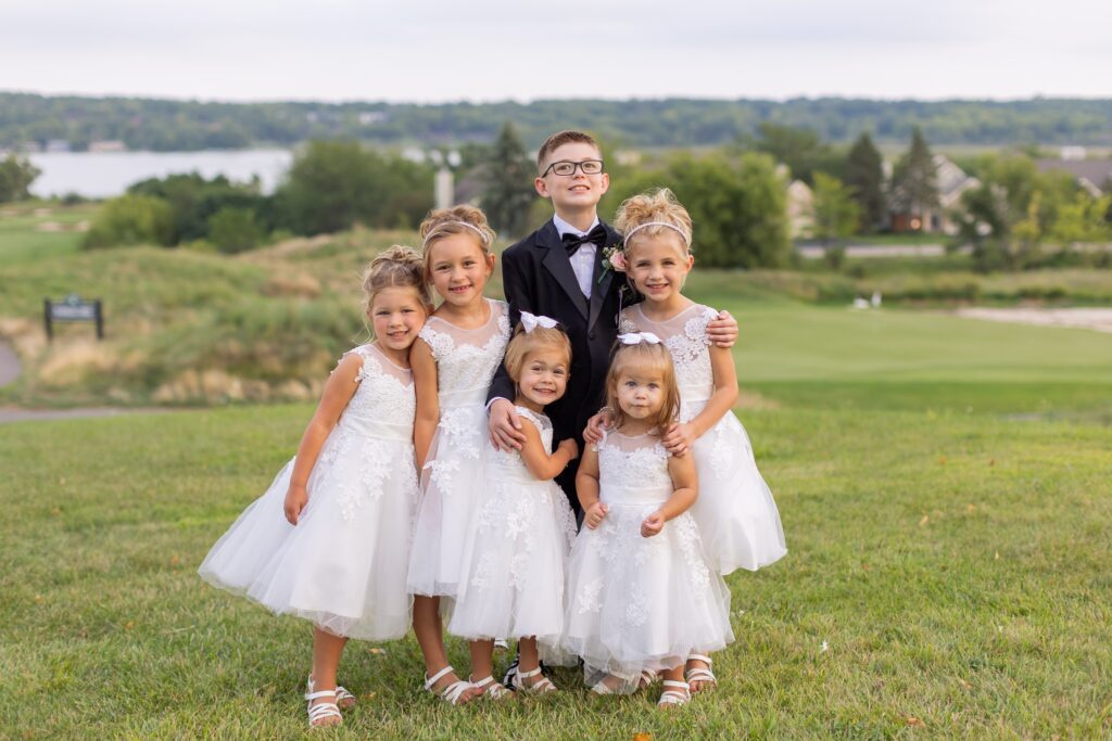 little kids in the wedding party