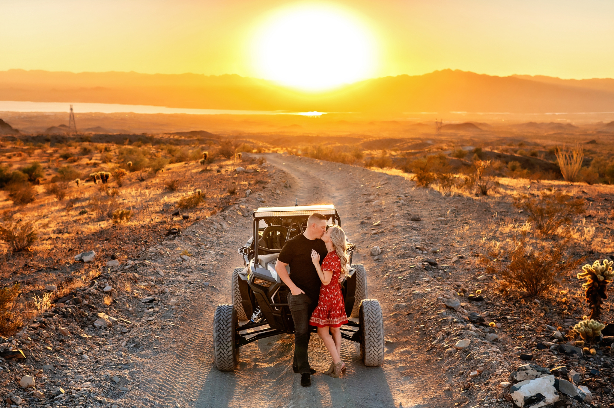 offroad engagement session adventure photography