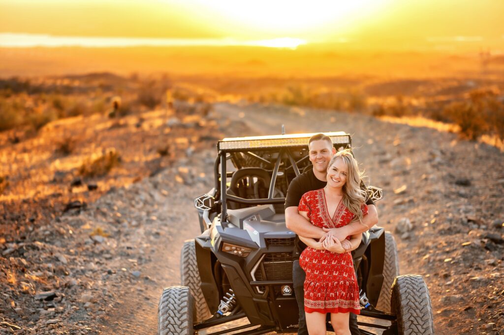 offroad engagement session adventure photography