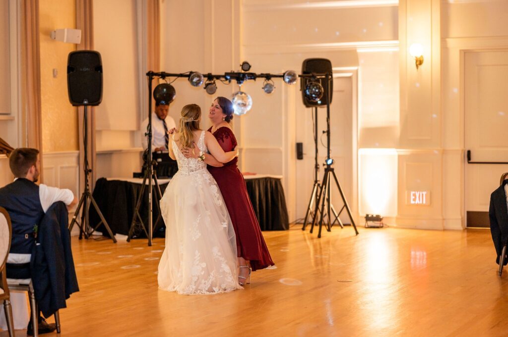 parent dance for indoor wedding reception