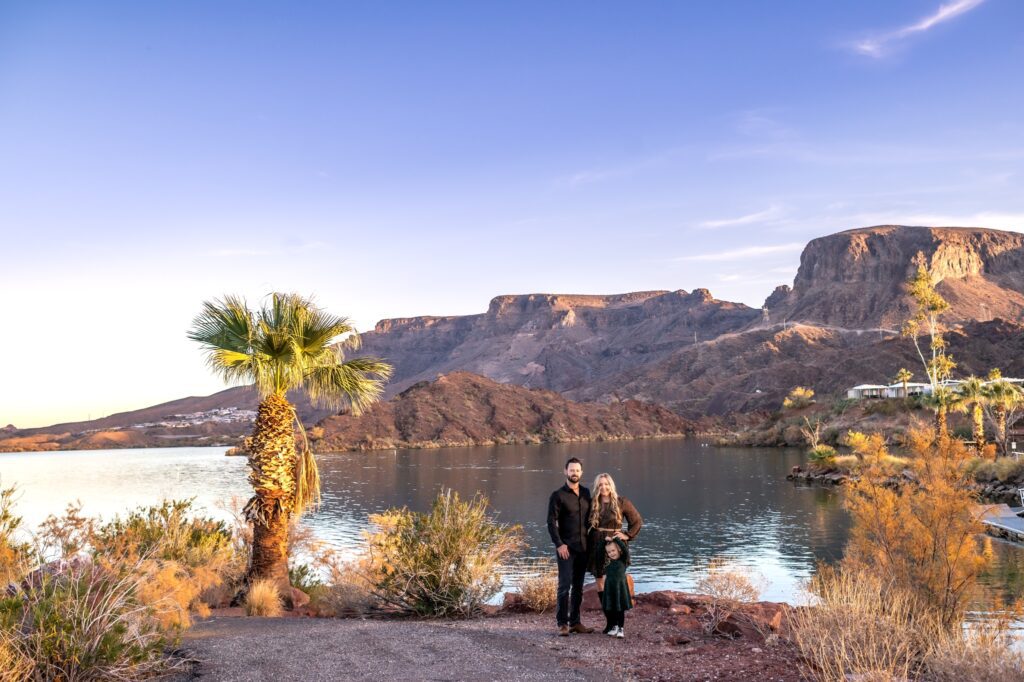 family photos on lake havasu by parker