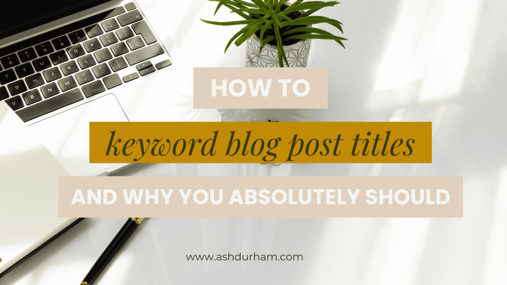 How to keyword blog post titles