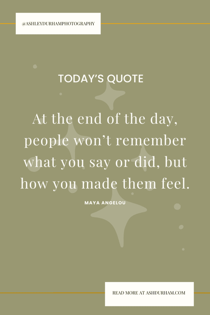 maya angelou quote about how you make people feel