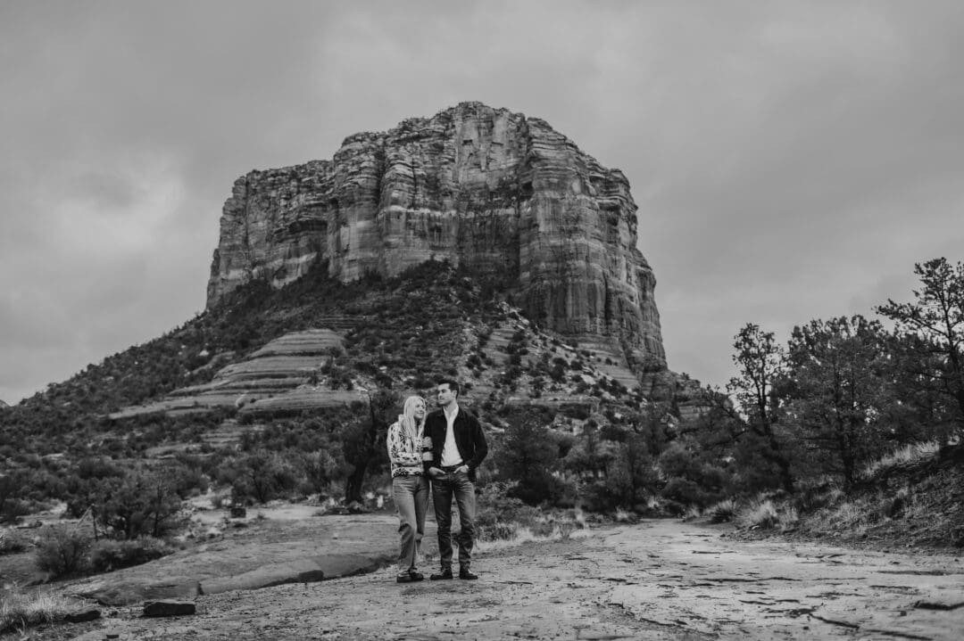 courthouse butte engagement photos in sedona