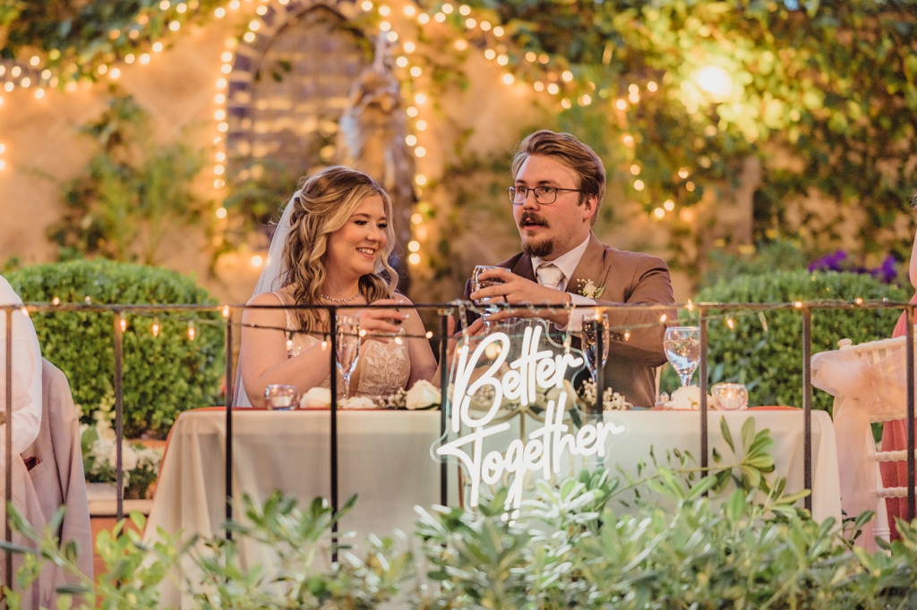 the wright house outdoor wedding reception