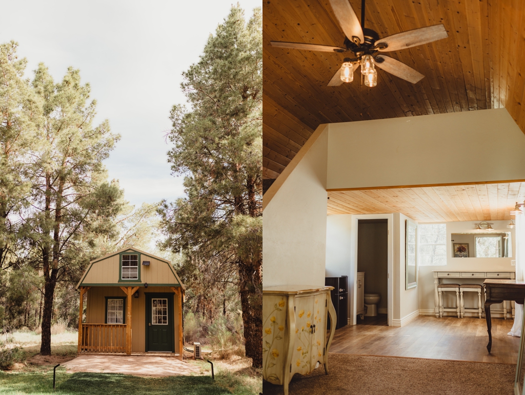 bride's cabin at the meadow at schepf farms