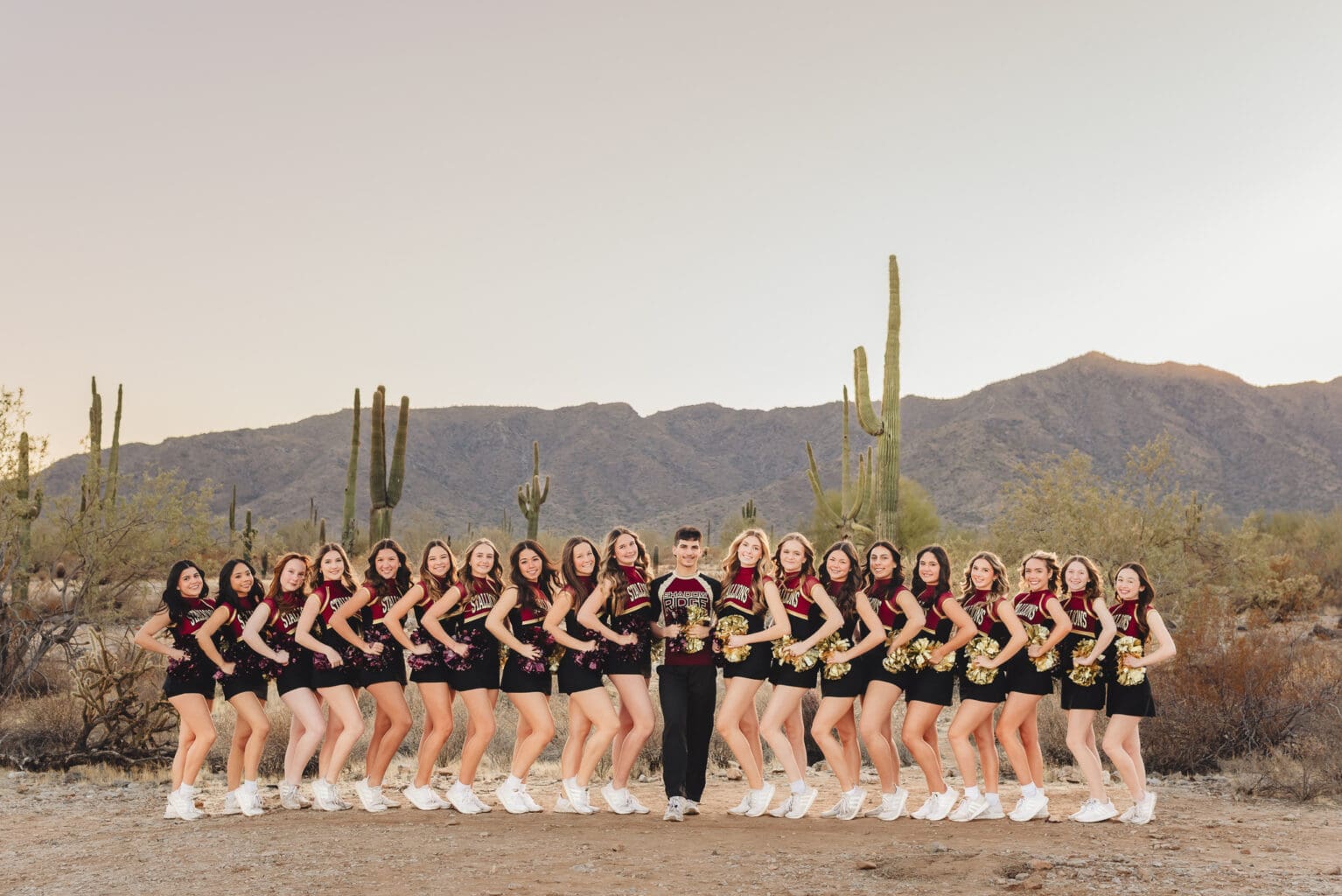 varsity pommie team photos ashley durham photography