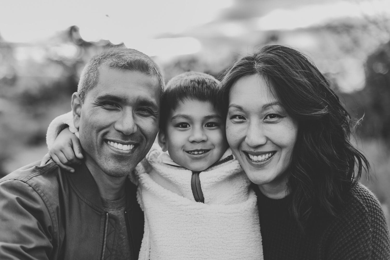 close up family photos 
