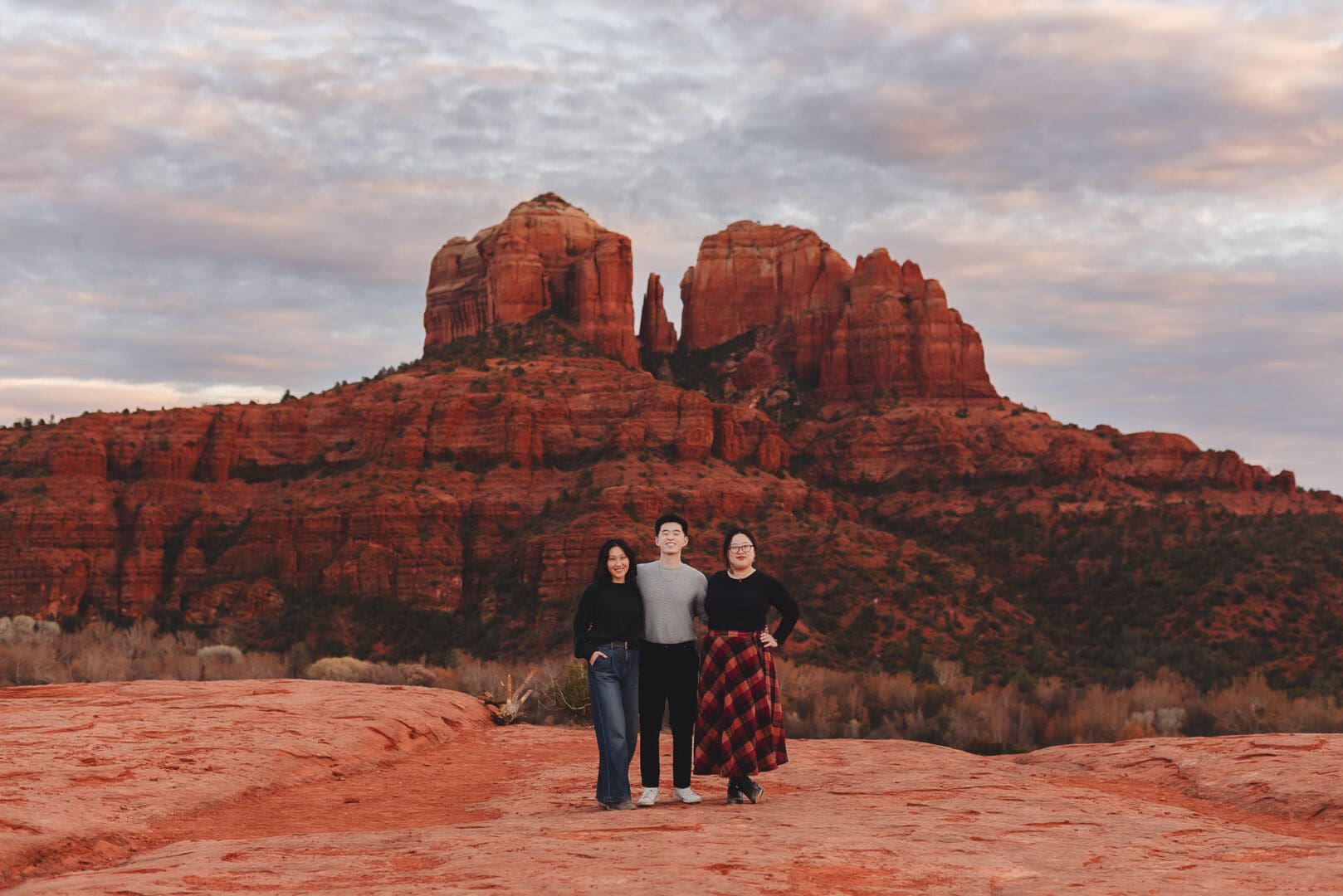 family photos at secret slick rock in sedona