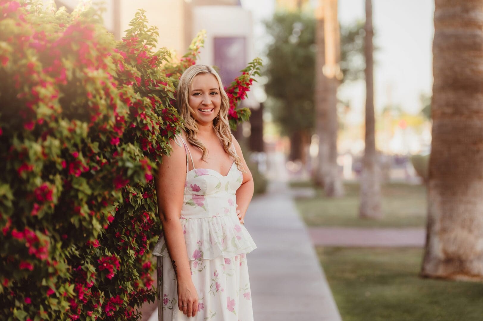 sunrise graduation photos at Grand Canyon University in Phoenix by Ashley Durham Photography