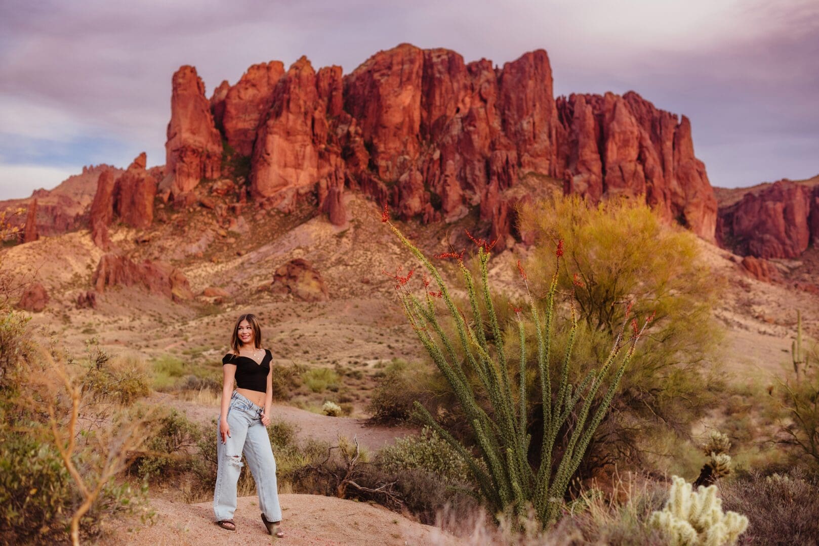 Desert Senior Session at Lost Dutchman State Park