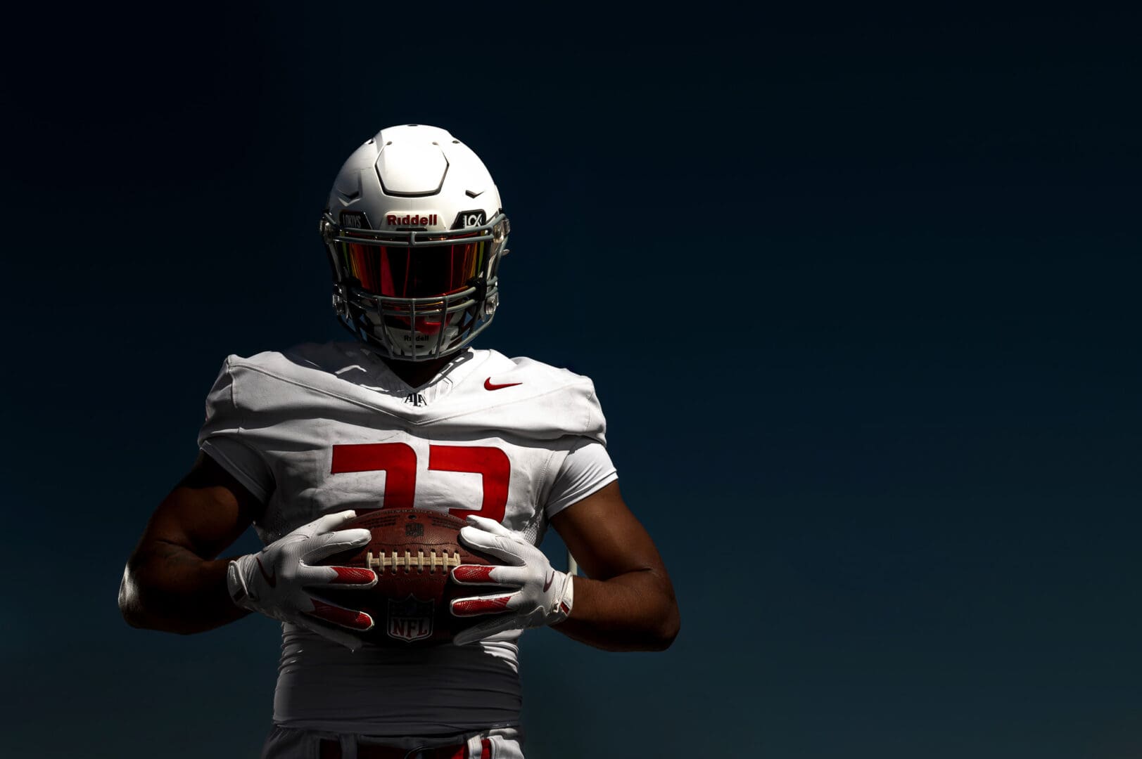 tough poses for football players for media day