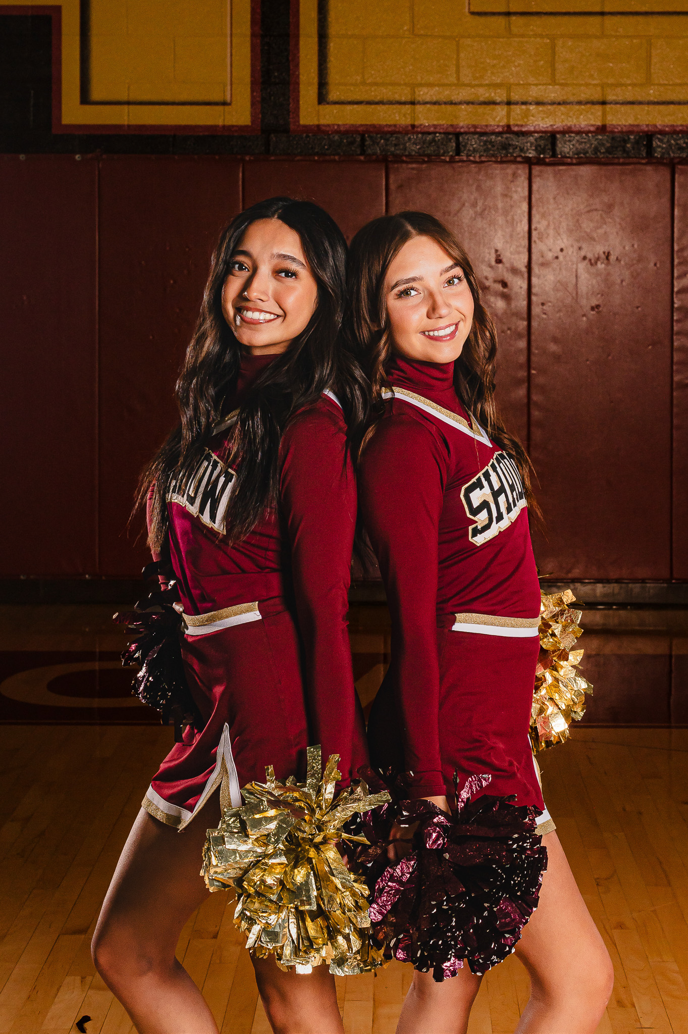 team media day for high school cheerleaders buddy photo pose ideas phoenix cheer team photographer