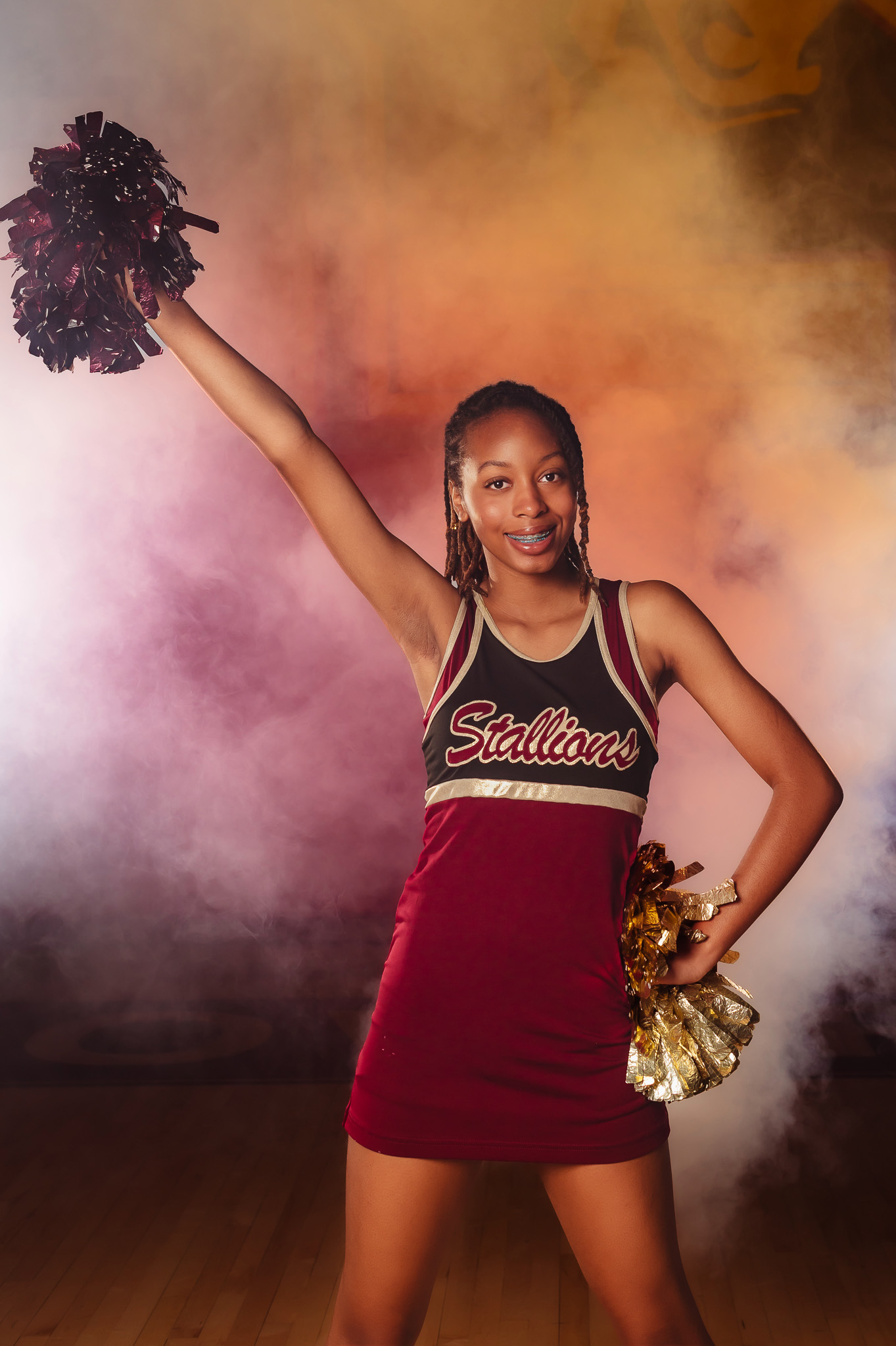 High school cheer team media day Surprise Arizona