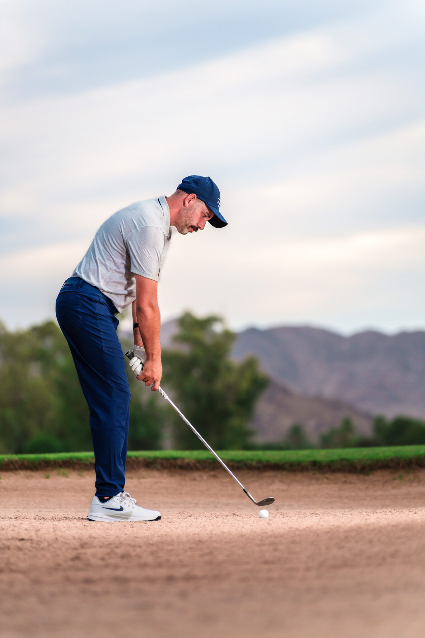 golfer in the bunker