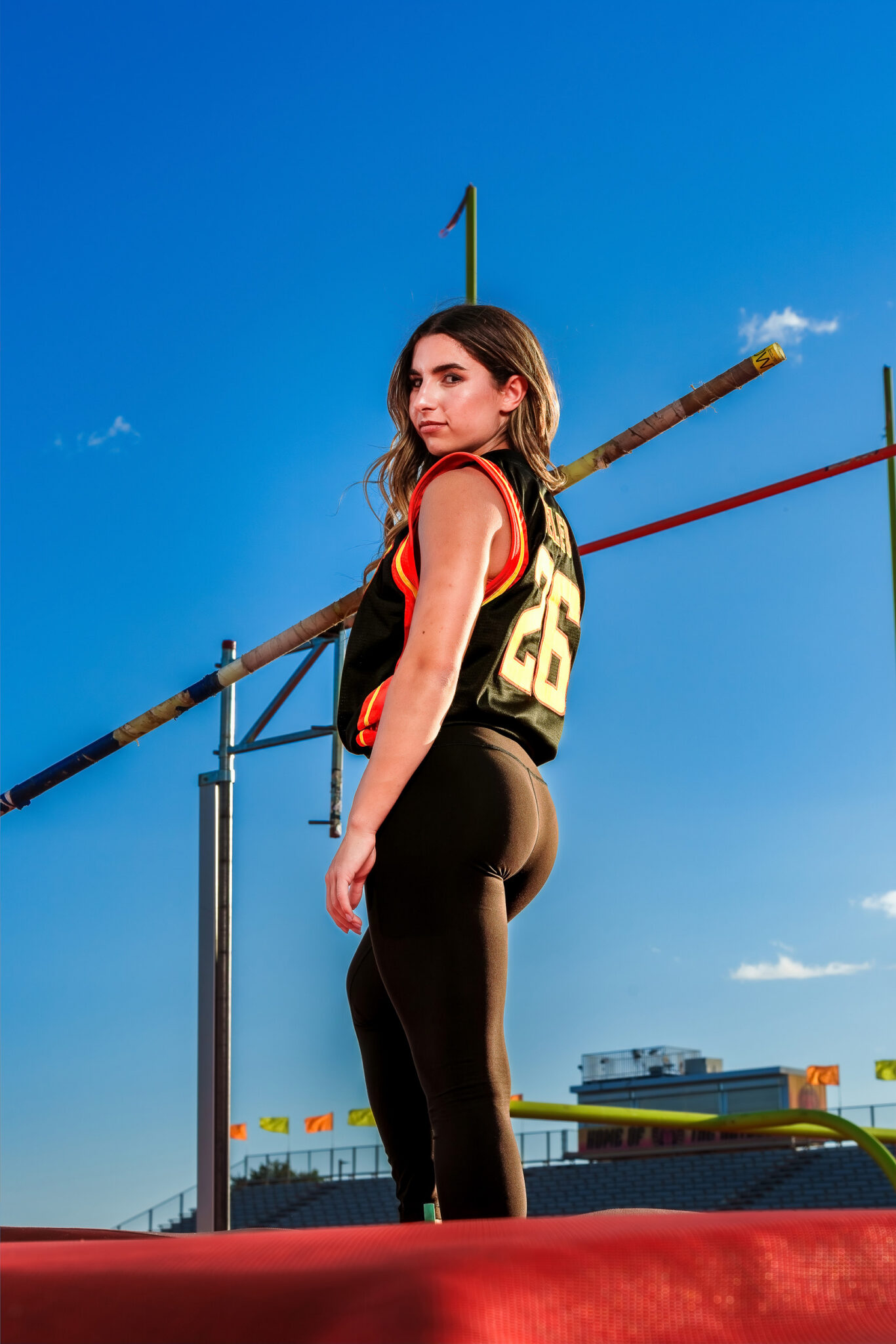 pole vaulter senior photos