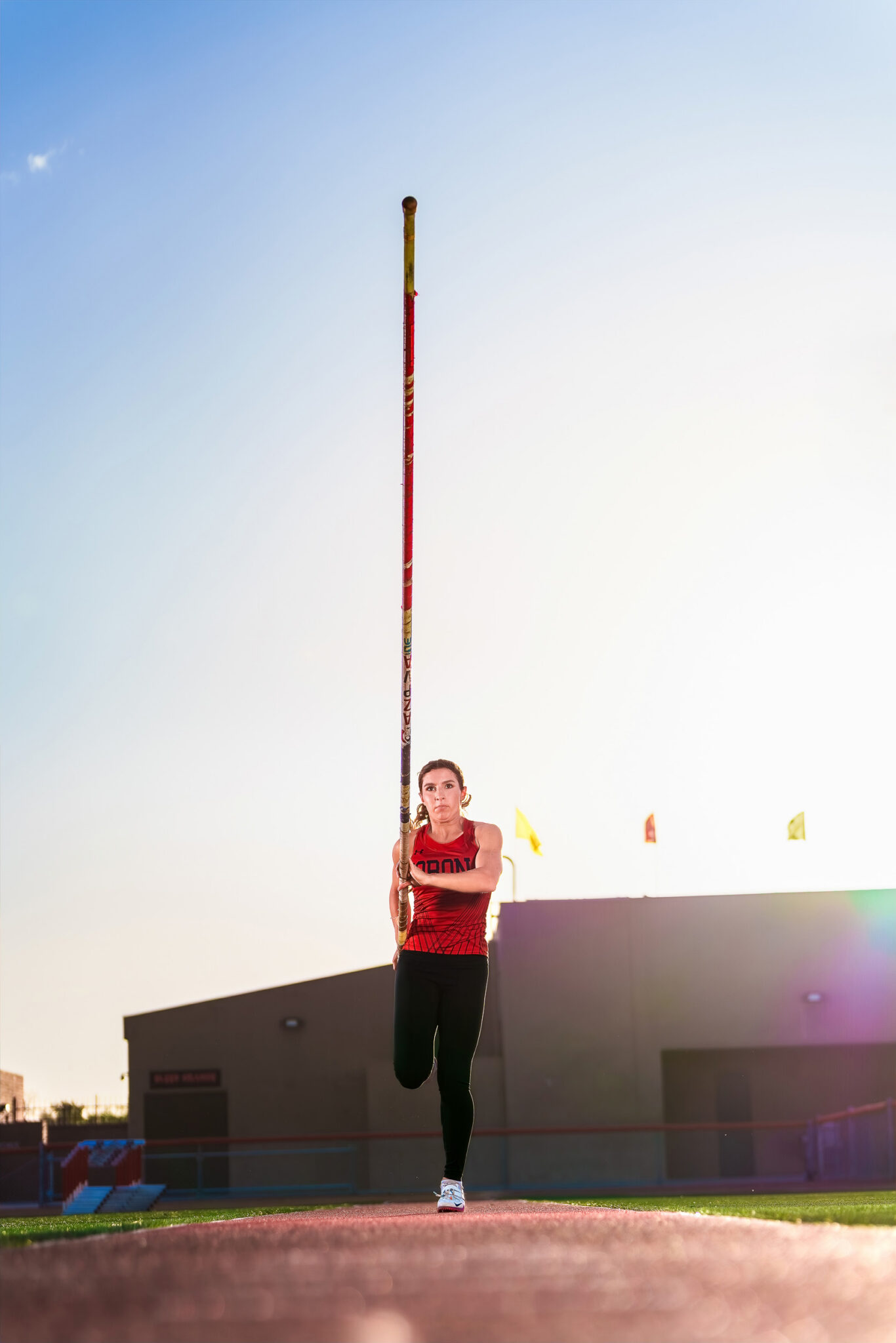 pole vaulter senior photos