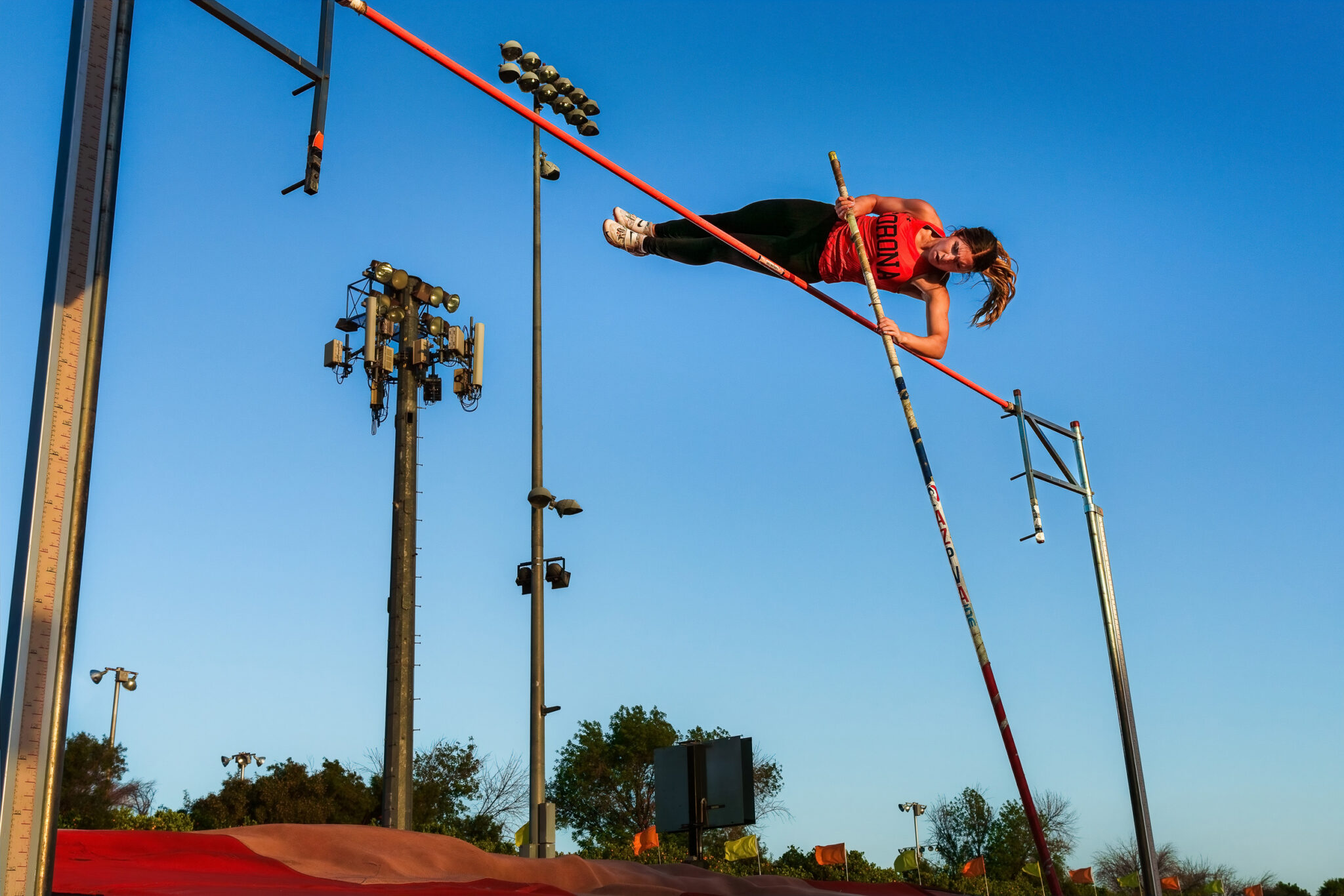 pole vaulter senior photos