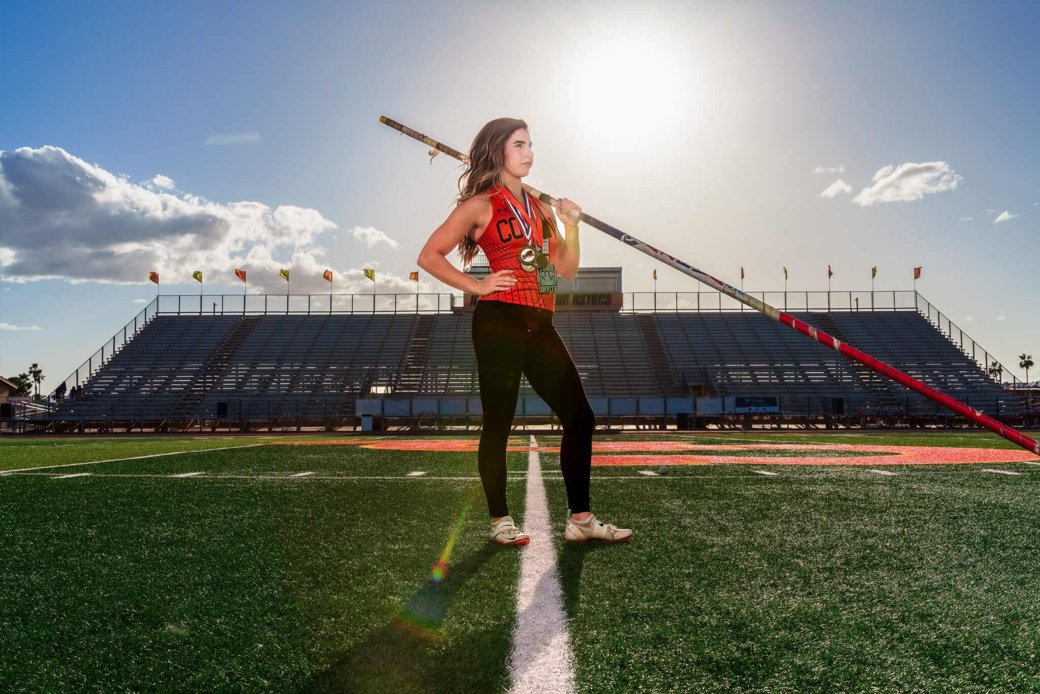 senior athlete dramatic sports portraits