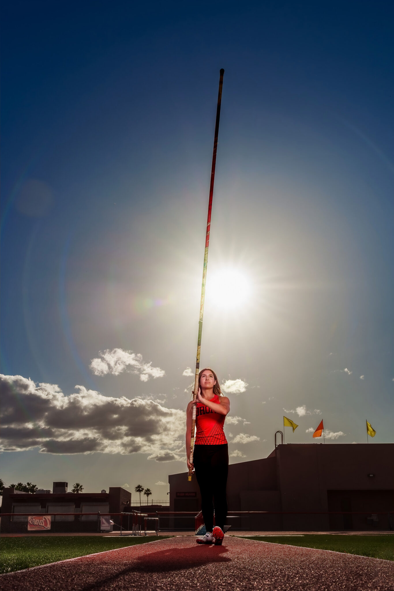 track and field sports portraits